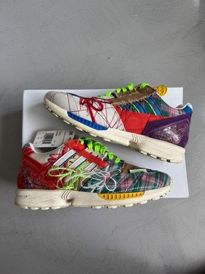 Adidas ZX 8000 Superearth x Sean Wotherspoon Off White/Blue/Red GZ3088 Size 8