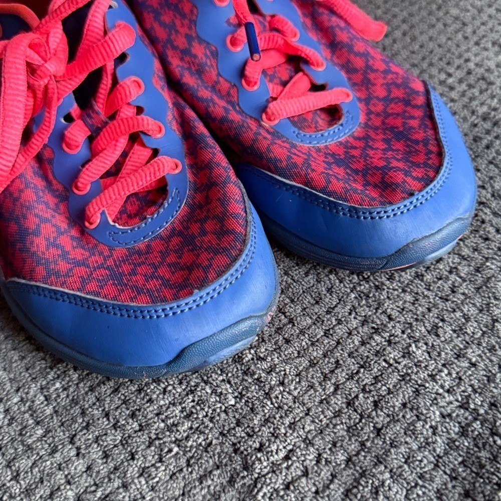 Vionic Python Vivid Blue Pink Patterned Lace Up A… - image 5
