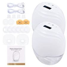 2Pcs Electric Breast Pump Manual Milk Pump IP21 Waterproof Food-Grade Material w