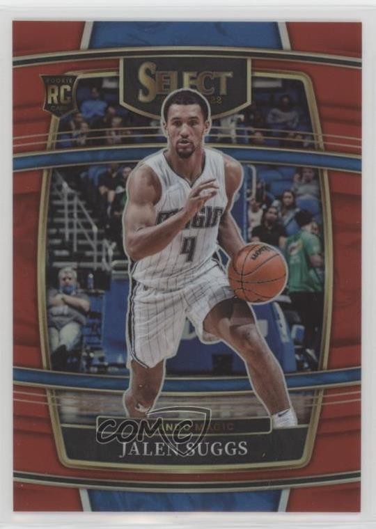 2021-22 Panini Select Concourse Red Prizm 97/199 Jalen Suggs #27 18t1