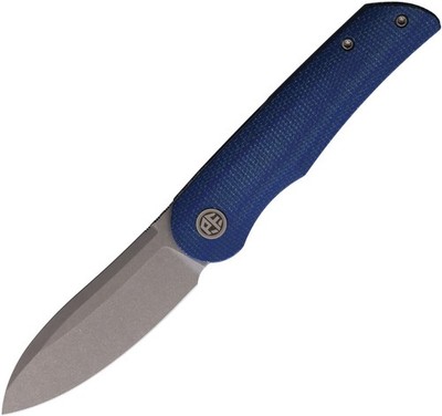 Petrified Fish El Camino Linerlock Blue PFE16BMGAW 3.13'' N690 Folding Knife
