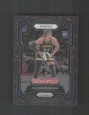 2024 Panini Prizm Monopoly WNBA #13 Aaliyah Edwards Red Classic Icons Prizms