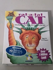 Rat-A-Tat Cat Fun Numbers Card Game  Gamewright 1996 Mensa Winner
