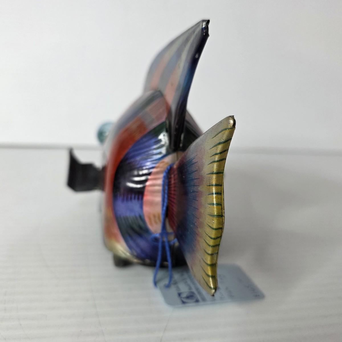 Vintage 1950s Yoshiya KO Japan Tin Wind-Up Tropical Fish Toy