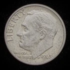 90% Silver - Pre-1965 Roosevelt Dime Circulated Condition - M2-9