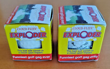 2 EXPLODING GOLF BALLS  Exploder brand - Trick Funny Joke Prank Golf Gag