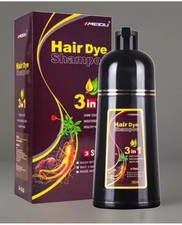 Hair Dye Shampoo Instant 3 in 1 100 Grey Coverage - Herbal Ingredients