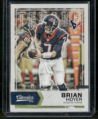 2016 Panini Classics #15 Brian Hoyer Timeless Tributes Silver #/25