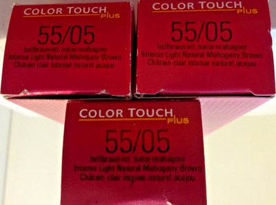 Wella Color Touch Plus 55/05 hellbraun inten. natur-mahagoni  Intensiv 5 X 60 ml