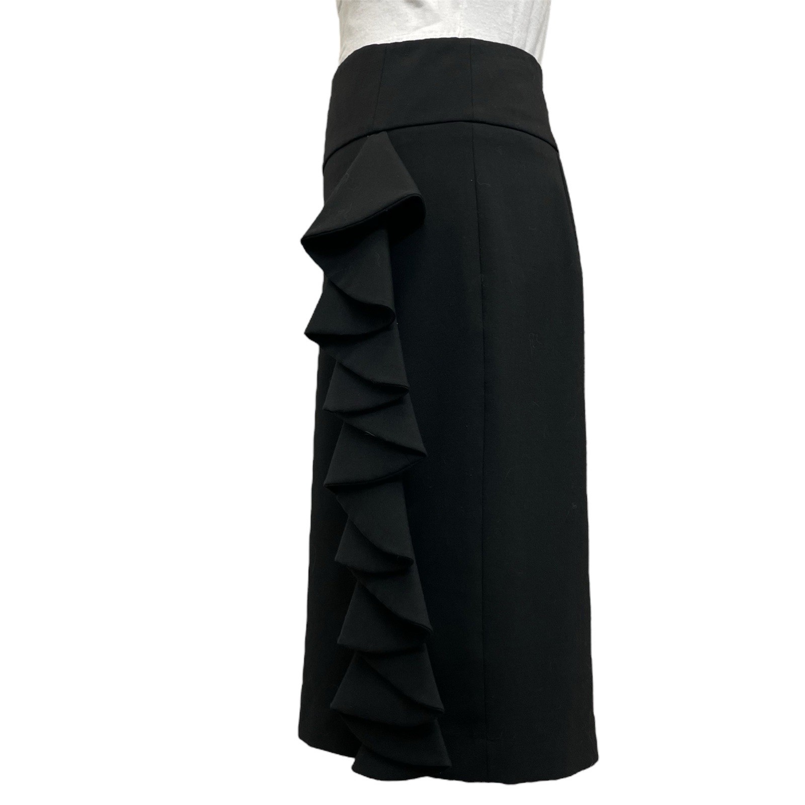 Express Design Studio Black Cascading Ruffle Offi… - image 2