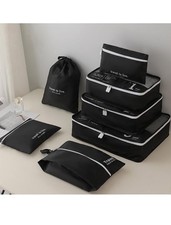 7pcs Travel Packing Cubes Set Organizer Bags for Luggage Clothes Shoes Toiletry