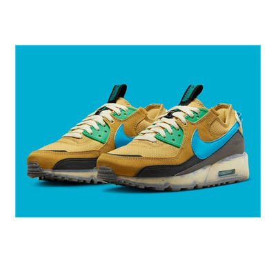 Nike Air Max Terrascape 90 Wheat Gold Blue Lightning DQ3987-700 Men's Sneakers