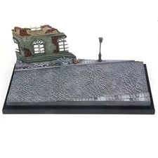1/72 Scale World War II European Street Warfare Scene Platform Model Collection