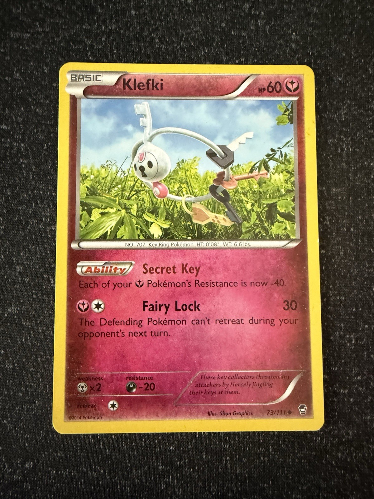 Klefki 73/111- Furious Fists- Regular Uncommon- LP