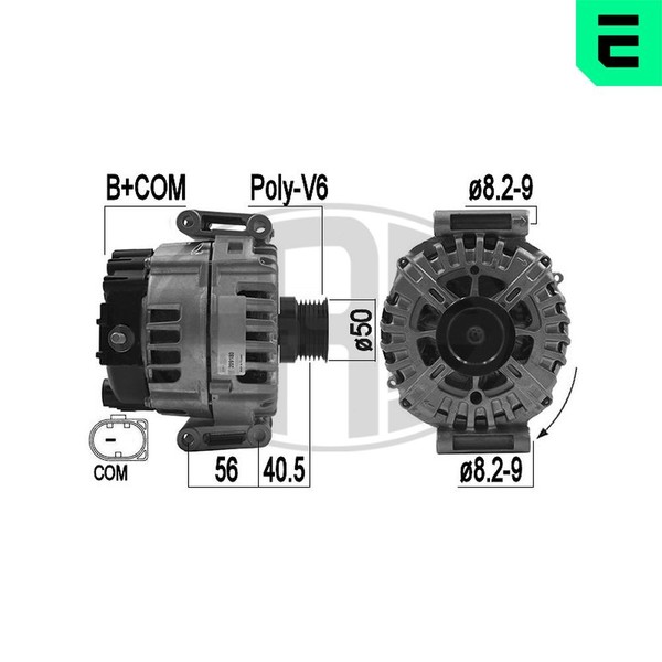 ERA Lichtmaschine Generator 180A 14V FüR Mercedes-Benz Sprinter 3-T Kasten 209-image