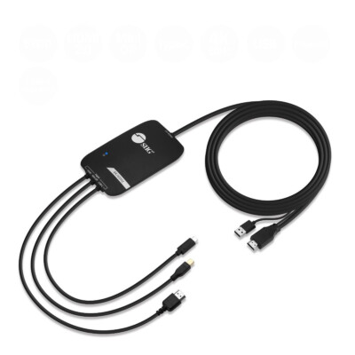SIIG 3X1 HDMI Switch and Converter/Presentation Switcher, 4K @60Hz, Multi Format
