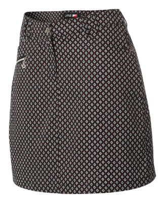 JRB Golf Skort Black Orange Diamond Patterned Combined Skirt & Shorts 12,14,16 | eBay
