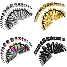 BodyJ4You 36PC Spessori Kit Orecchio Allargamento 14G-00G Tunnel Conici Piercing