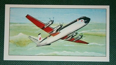 VANGUARD 951 Vickers Armstrong Airliner Illustrated Card AF07