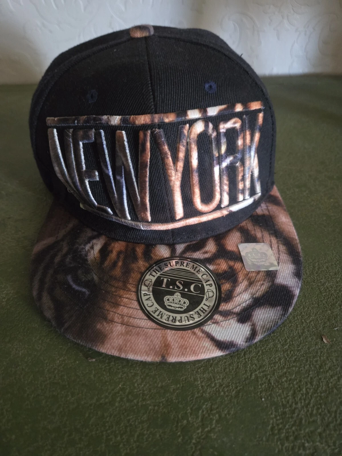 The Supreme Cap T.S.C. NEW YORK Tiger Hat Snapback One Size