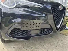 Bumper Tow Hook License Plate Tag Mount Bracket For Alfa Romeo Stelvio 2017-2025