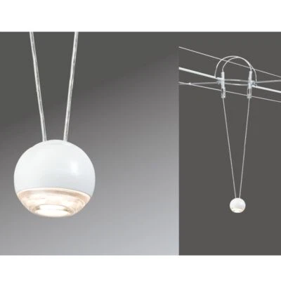 Paulmann 941.03 Air LED Ball Erweiterung Pendel 5W Weiss Warmweiss Seilsystem  - Bild 1 von 4