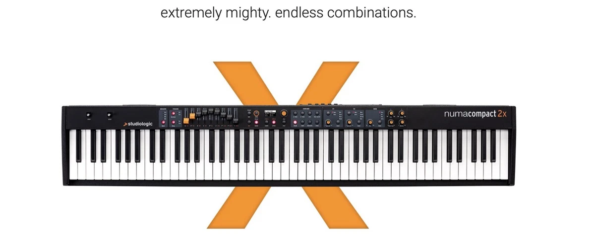 StudioLogic Numa Compact 2X 88 Key Digital Piano with MIDI and Built in Speakers