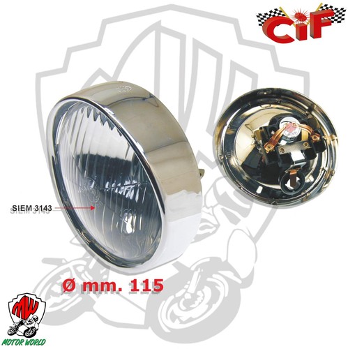 Vitre De Phare Avant SIEM 105mm Pour PIAGGIO VESPA 50 N L R - Neuve