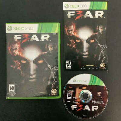 FEAR F.E.A.R. 3 Microsoft Xbox 360 Complete w/ Manual - Good Shape