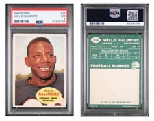 1960 Topps Willie Galimore #14 PSA 7 NM Perfectly Centered