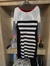ROMAN LONG SLEEVE DRESS SIZE 16 RED BLACK CREAM IMMACULATE CONDITION