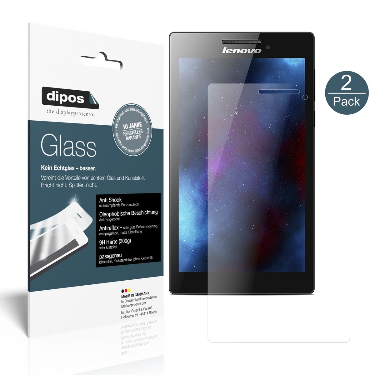 Pellicola Vetro Temperato Per Lenovo Idea Tab Pro 12.7 / Tab