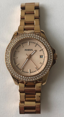 Fossil Ladies' Watch AM4454 Retro Traveler Rose Gold! EXCELLENT!