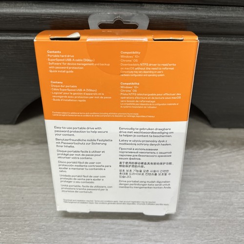 Western Digital My Passport 1TB Portable External HDD | WDBYVG0010BBK-WEWM - Photo 2/4