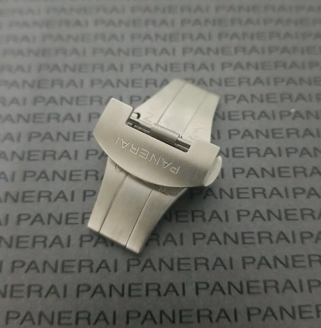 PANERAI OEM 22MM FOLDING DEPLOYMENT BDR BUCKLE BRUSHED STEEL PANERAI OEM 22MM FOLDING DEPLOYMENT BDR BUCKLE BRUSHED STEEL