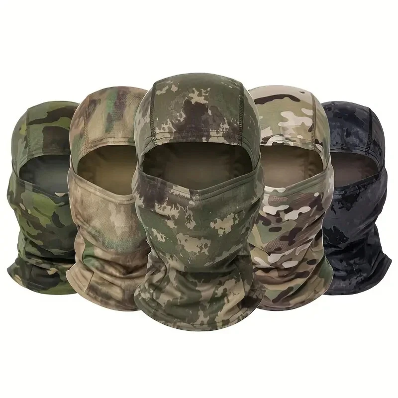 3 Pcs Tactical Balaclava Full Face Mask Scarf CS Wargame Hunting Bandana Hat US - Image 2 of 4