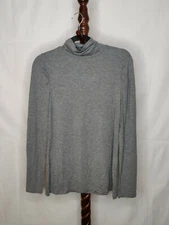 Apt. 9 women's size M turtleneck top gray color long sleeves