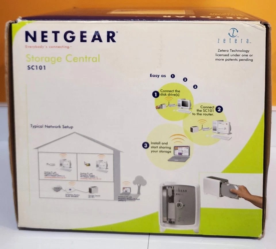(NEW) Netgear SC101 Storage Central Network Storage IDE Network Drive Enclosure - Image 3 of 4
