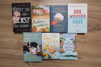 7 x Roman Buch Bücher Sammlung Buch Paket Historischer Bulimie Das Wasserhaus