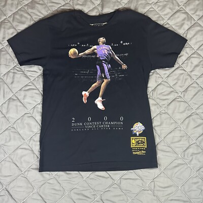 Mitchell & Ness Vince Carter Shirt Mens Medium Black Slam Dunk