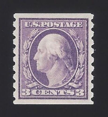 US #394 1910 Deep Violet Wmk 190 Perf 8.5 Vert MNH VF SCV $135 - 第 1/1 張圖片