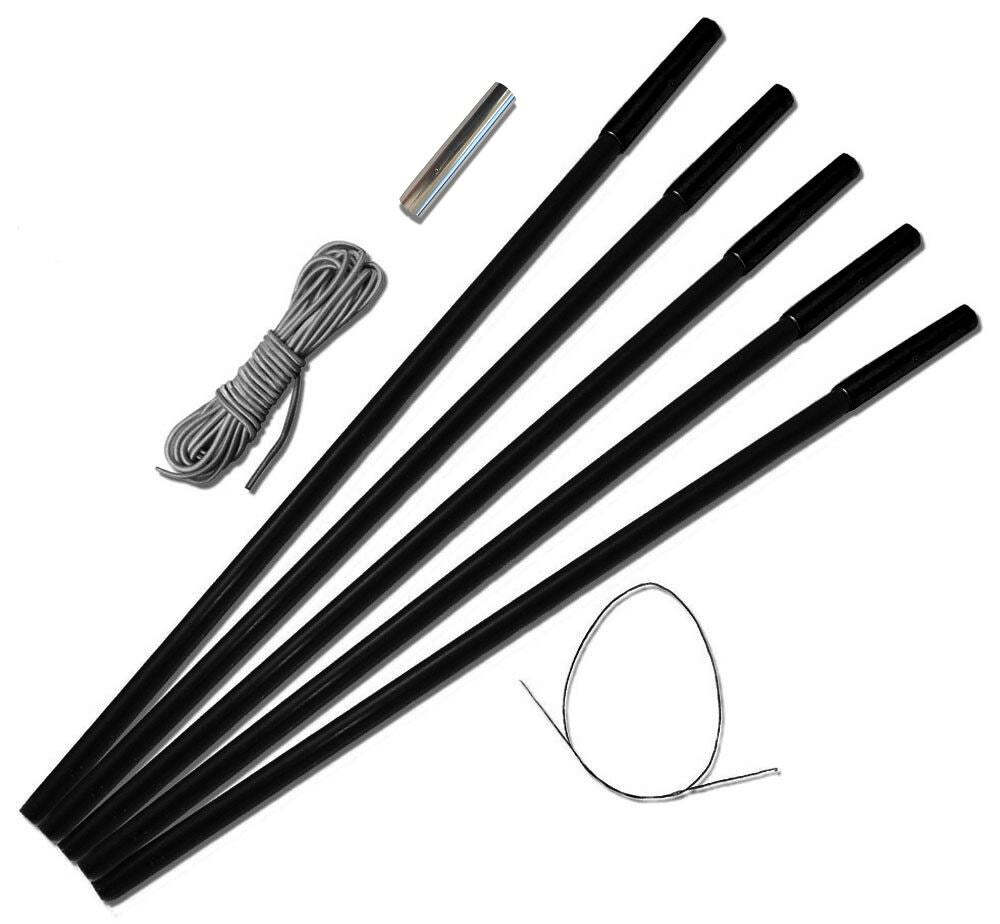 Universal 6.9mm Replacement Fibreglass 5 Pole Pack Tent Pole Repair Kit