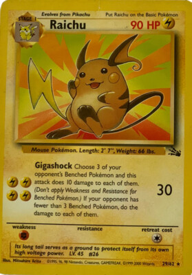 raichu pokemon card ebay raichu Pokemon Card | eBay