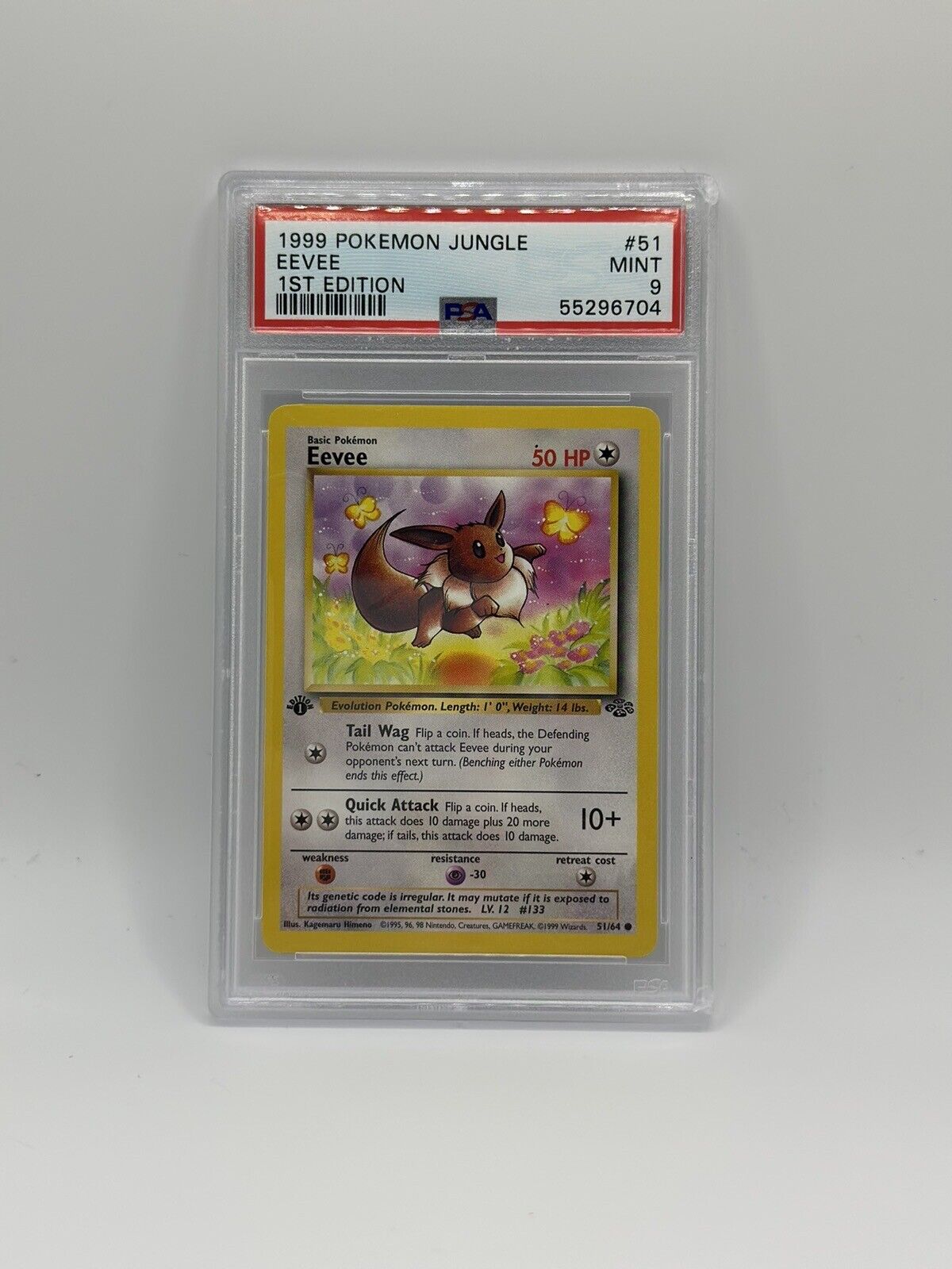 Mavin  Pokémon Card - Eevee (Portuguese) - 51/64 - NM - Jungle