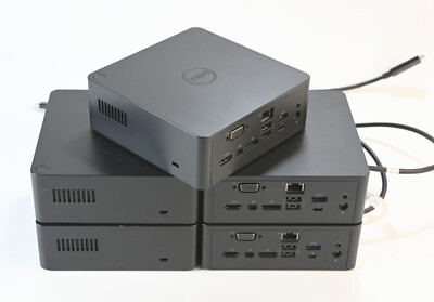Lot of 5 Dell TB16 K16A USB-C Thunderbolt Docking Stations K16A001 Docks Only!