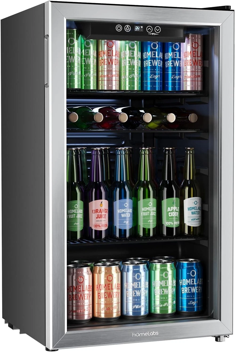 newBeverage Refrigerator and Cooler 120 Can Mini Fridge with Glass Door for Soda
Opens in a new wind