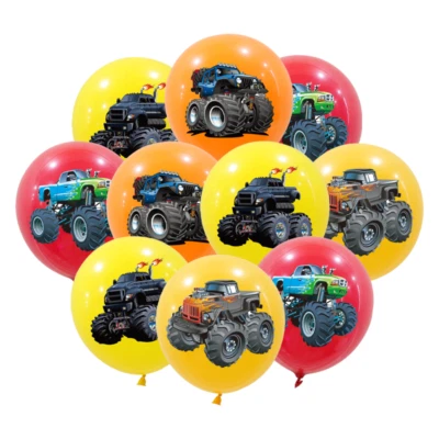 Monster Truck Balloon Bigfoot Stunt Car Birthday Party Decoration 12" x16