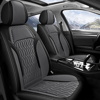 Deluxe Car 5-Seat Cover Cushion PU Leather Front&Rear For HYUNDAI KONA 2018-2025