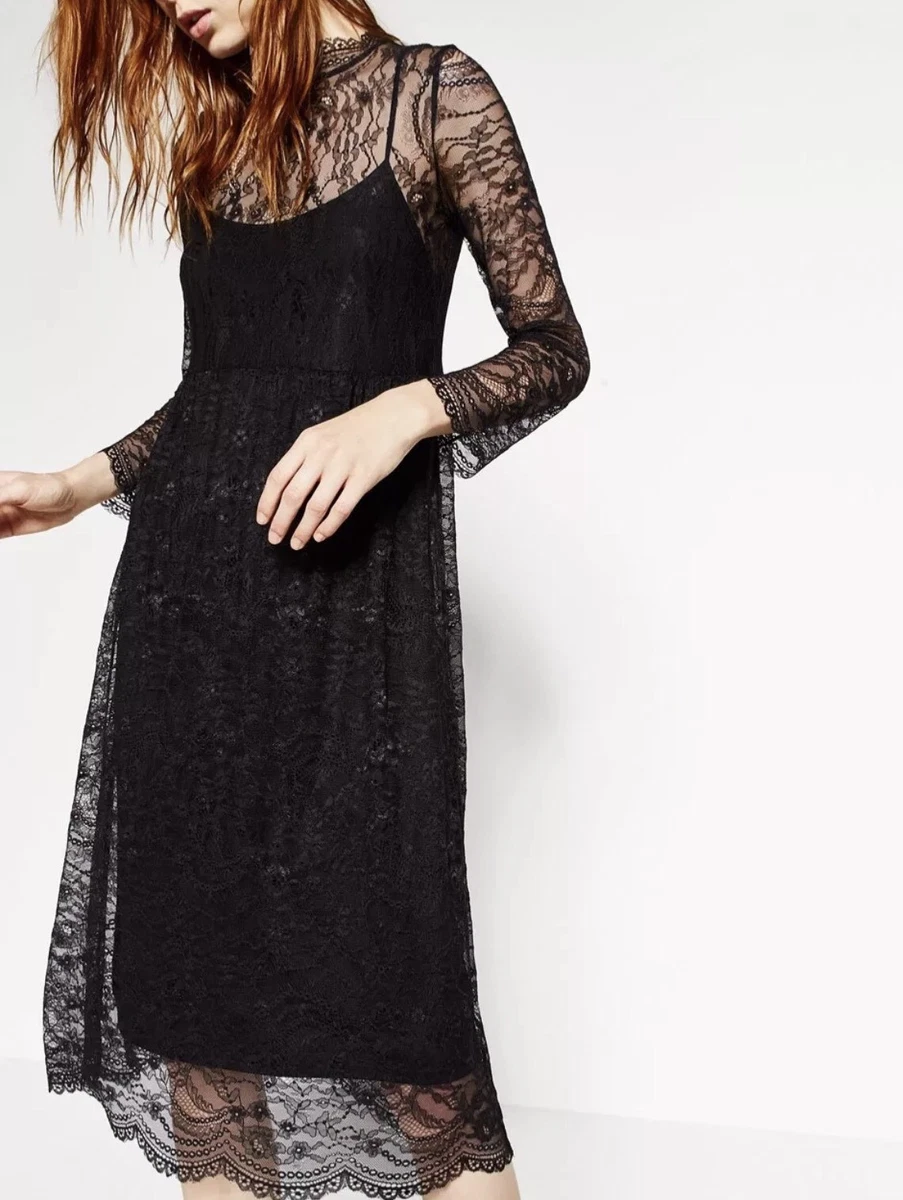 ZARA Lace Long Midi Size S NWT | eBay