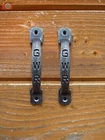 SET OF TWO GWR THEME DOOR HANDLE'S, ANTIQUE STYLE . Cast Iron. Railway Art Deco